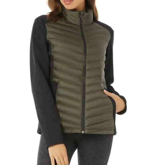 32 Degrees Women’s Mixed Media Jacket (Forestwood Green , XL) New With Tags - Picture 5 of 9